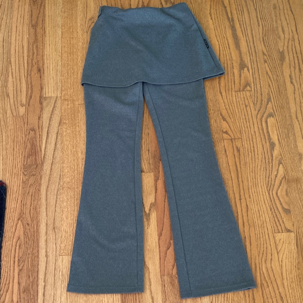 Y2K Pimkie (French Brand)Gray Flared Skirted Leggings